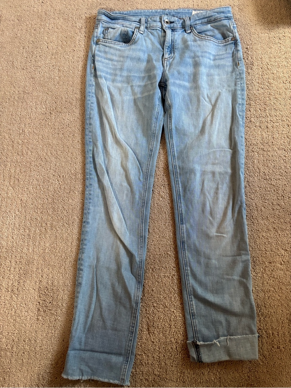 rag & bone Light Wash Straight Leg Jeans
